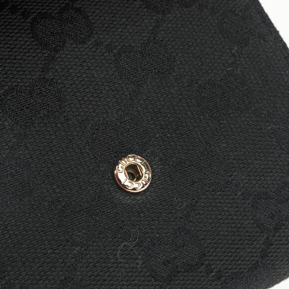 Gucci Black GG Canvas Horsebit Web Trifold Wallet - Picture 7 of 11